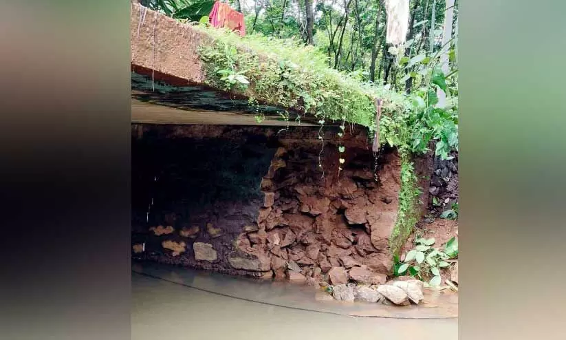 Bridge Wall Collapsed Bridge Wall Collapsed