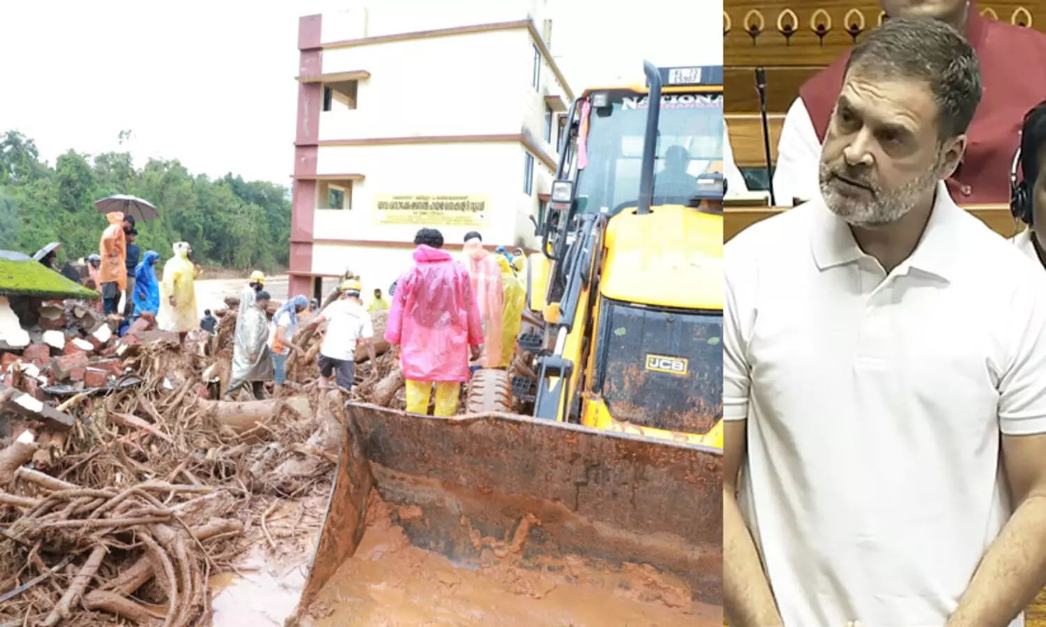 Rahul Gandhi in Wayanad Landslide