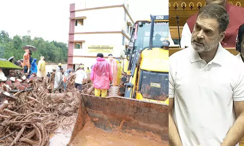 Rahul Gandhi in Wayanad Landslide