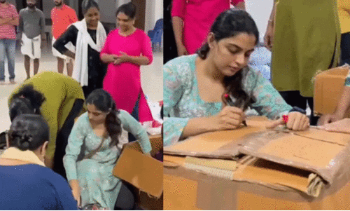 ദുരിതാശ്വാസ പ്രവർത്തനങ്ങളിൽ സജീവമായി  നിഖില വിമൽ- വിഡിയോ