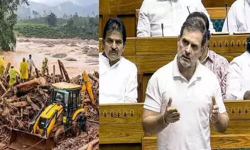വയനാട് ദുരന്തത്തിൽ വർഗീയ ധ്രുവീകരണ നീക്കം: കോൺഗ്രസ് എം.പിമാർ ലോക്സഭ സ്തംഭിപ്പിച്ചു