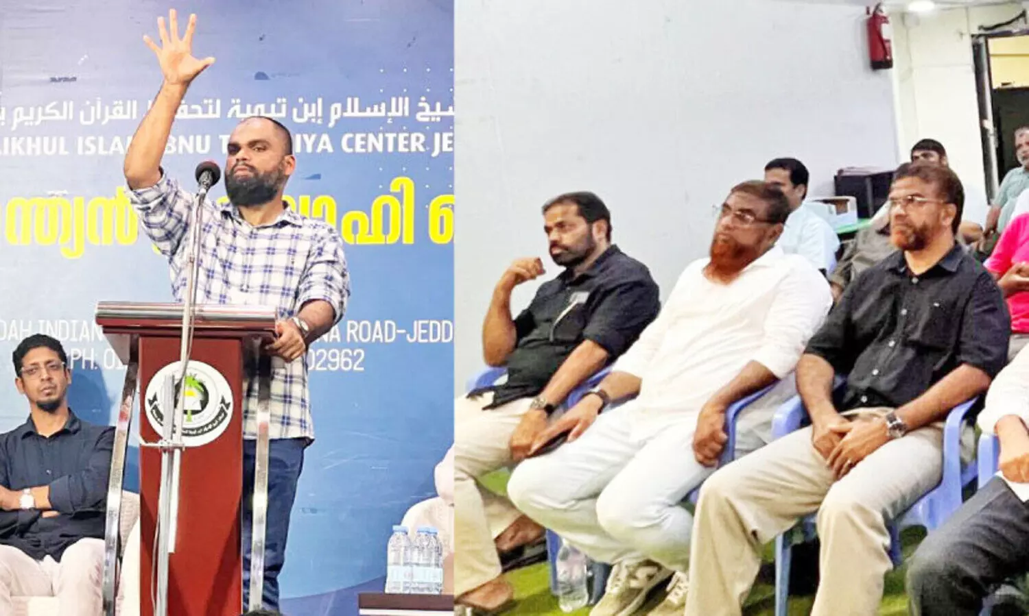 മു​സ്ത​ഫ ത​ൻ​വീ​ർ സം​സാ​രി​ക്കു​ന്നു