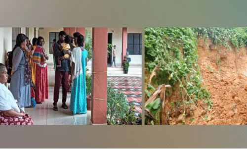 വ​ള​വു​പാ​റ വ​ഴി​യു​ള്ള ഗ​താ​ഗ​തം പു​ന​സ്ഥാ​പി​ച്ചു; മ​ണ്ണി​ടി​ഞ്ഞ് ര​ണ്ടു വീ​ടു​ക​ൾ അ​പ​ക​ട​ ഭീ​ഷ​ണി​യി​ൽ