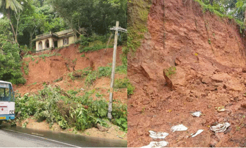 നാടെങ്ങും മണ്ണിടിച്ചിൽ ഭീഷണി