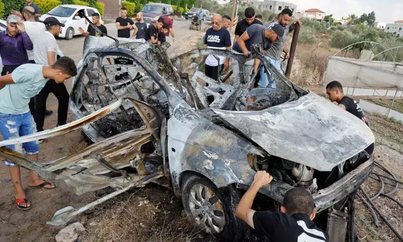 വെസ്റ്റ്ബാങ്കിൽ കാറിനുനേരെ ഇസ്രായേൽ ഡ്രോൺ ആക്രമണം; അഞ്ച് പേർ കൊല്ലപ്പെട്ടു