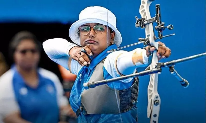 അമ്പെയ്ത്തിൽ മെഡൽ പ്രതീക്ഷ തകർന്നു; ദീപിക കുമാരി ക്വാർട്ടറിൽ പുറത്ത് അമ്പെയ്ത്തിൽ മെഡൽ പ്രതീക്ഷ തകർന്നു; ദീപിക കുമാരി ക്വാർട്ടറിൽ പുറത്ത്