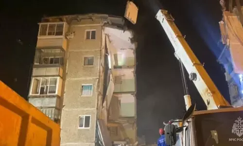 റഷ്യയിൽ കെട്ടിടം തകർന്ന് പത്തു മരണം