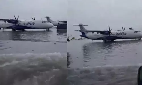 Kolkata airport goes under water