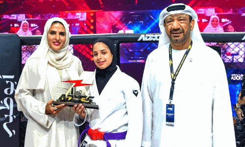 അ​ബൂ​ദ​ബി ജി​യു ജി​റ്റ്‌​സു​വി​ല്‍ ജേ​താ​വാ​യി ഇ​മാ​റാ​ത്തി യു​വ​തി