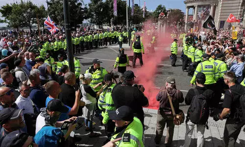 anti-immigrant riots in Britain