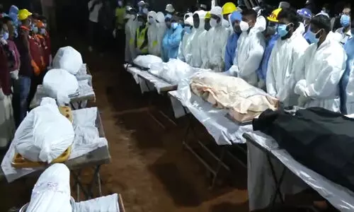 Wayanad Landslide Mass burial process