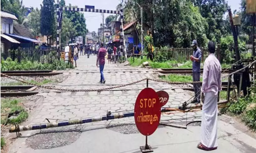 Collapsed Chettipadi Railway Gate
