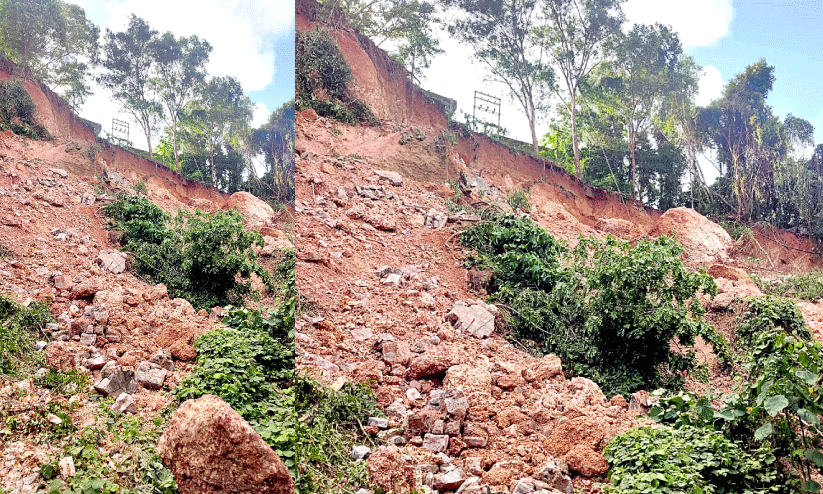 കുന്നിടിഞ്ഞിട്ടും കുഞ്ചുവീട് പ്രദേശം അവഗണനയിൽ കുന്നിടിഞ്ഞിട്ടും കുഞ്ചുവീട് പ്രദേശം അവഗണനയിൽ