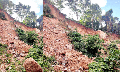 കുന്നിടിഞ്ഞിട്ടും കുഞ്ചുവീട് പ്രദേശം അവഗണനയിൽ കുന്നിടിഞ്ഞിട്ടും കുഞ്ചുവീട് പ്രദേശം അവഗണനയിൽ