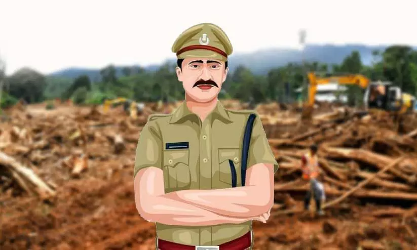 ദുരന്ത മേഖലയിൽ വിശ്രമമില്ലാതെ പൊലീസ് ദുരന്ത മേഖലയിൽ വിശ്രമമില്ലാതെ പൊലീസ്