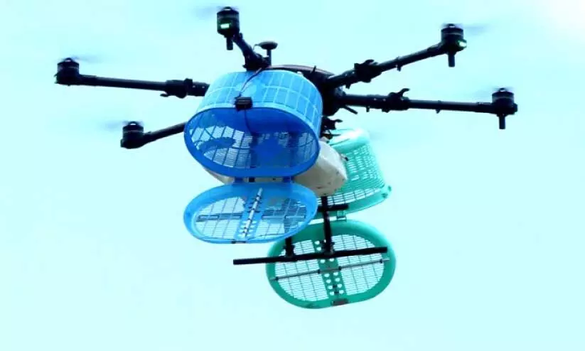 Drones for delivering food to rescuers
