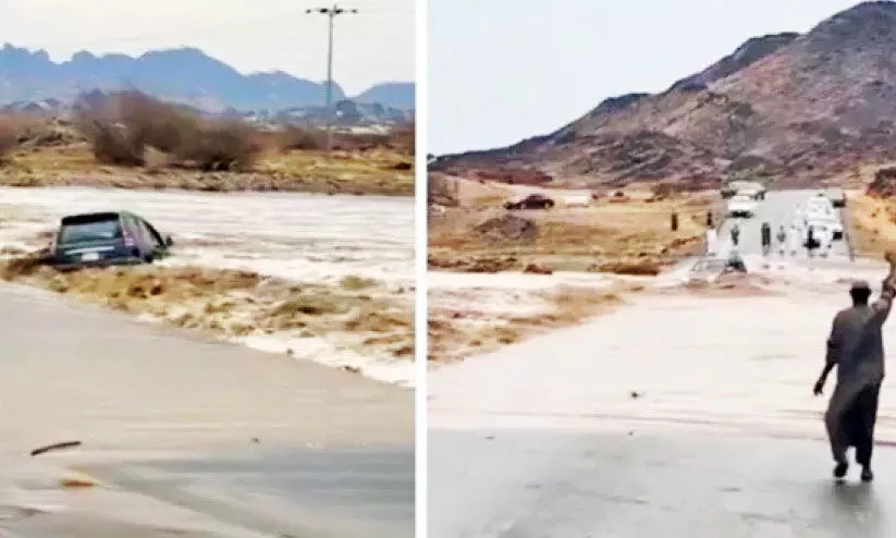 കാർ മഴവെള്ളപ്പാച്ചിലിൽപെട്ടപ്പോൾ കാർ മഴവെള്ളപ്പാച്ചിലിൽപെട്ടപ്പോൾ