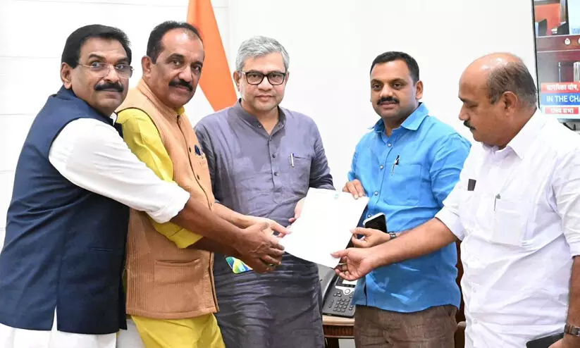 അങ്കമാലി -എരുമേലി റെയിൽ പാതക്കായി സംയുക്ത നിവേദനം