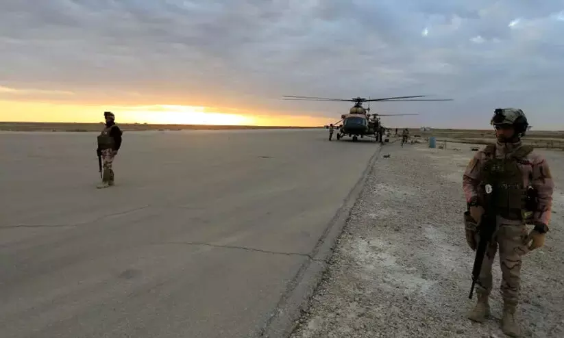 ഇറാഖിലെ യു.എസ്സൈനിക താവളത്തിനുനേരെ  റോക്കറ്റ് ആക്രമണം