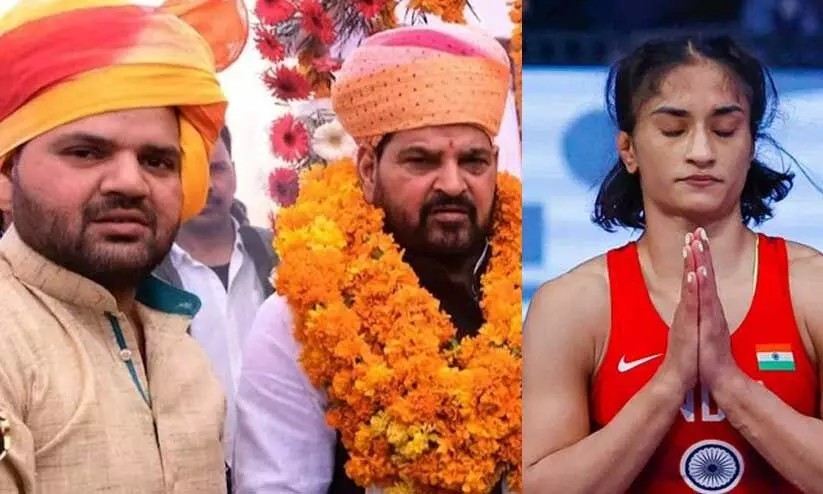 ‘രാജ്യത്തിന്റെ നഷ്ടം’; വിനേഷ് ഫോഗട്ടിന്റെ അയോഗ്യതയിൽ പ്രതികരിച്ച് ബ്രിജ്ഭൂഷൺ സിങ്ങിന്റെ മകൻ ‘രാജ്യത്തിന്റെ നഷ്ടം’; വിനേഷ് ഫോഗട്ടിന്റെ അയോഗ്യതയിൽ പ്രതികരിച്ച് ബ്രിജ്ഭൂഷൺ സിങ്ങിന്റെ മകൻ