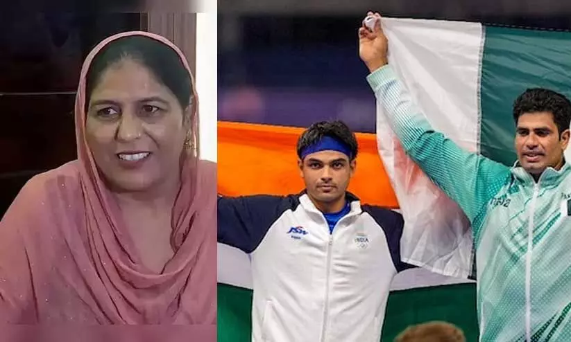 ‘സ്വർണം നേടിയ പാക് താരവും ഞങ്ങളുടെ മകനെപ്പോലെ’; വീണ്ടും ഹൃദയങ്ങൾ കീഴടക്കി നീരജിന്റെ അമ്മ