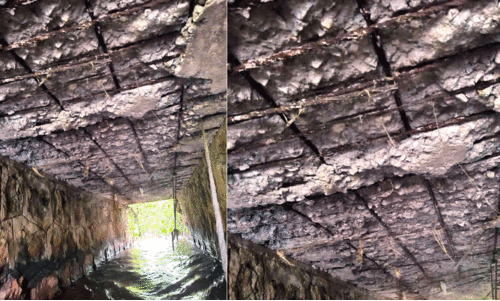 പാലം തകർച്ചഭീഷണിയിൽ; അപകടാവസ്ഥ അറിയാതെ യാത്രക്കാർ