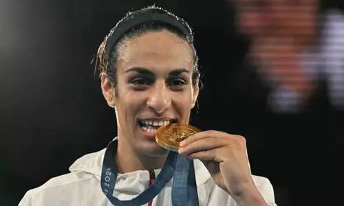 വിവാദങ്ങൾക്ക് സ്വർണം കൊണ്ട് മറുപടി; പുരുഷനാണെന്ന ആരോപണങ്ങൾക്കിടെ സ്വർണം  ഇടിച്ചിട്ട് ഇമാനെ ഖെലിഫ്