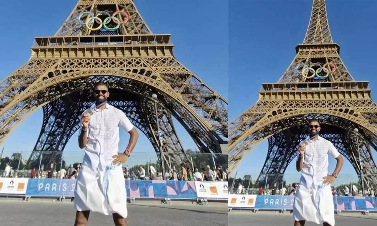 ‘എടാ മോനേ...’; രംഗണ്ണൻ സ്റ്റൈലിൽ ഈഫൽ ടവറിന് മുന്നിൽ നെഞ്ചുവിരിച്ച് ശ്രീജേഷ്