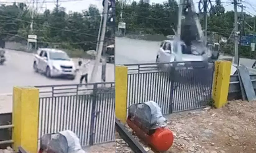 മദ്യലഹരിയിൽ അമിത വേഗത്തിലോടിച്ച കാറിടിച്ച് സുരക്ഷാ ജീവനക്കാരൻ മരിച്ചു; വിദ്യാർഥി അറസ്റ്റിൽ -വിഡിയോ മദ്യലഹരിയിൽ അമിത വേഗത്തിലോടിച്ച കാറിടിച്ച് സുരക്ഷാ ജീവനക്കാരൻ മരിച്ചു; വിദ്യാർഥി അറസ്റ്റിൽ -വിഡിയോ