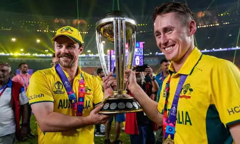 ഇന്ത്യയെ തകർത്ത ബാറ്റ് ഇനി ഇല്ല; 2023 ലോകകപ്പ് ഫൈനലിലെ സൂപ്പർതാരം വിരമിക്കുന്നതായി ലബുഷെയ്ൻ ഇന്ത്യയെ തകർത്ത ബാറ്റ് ഇനി ഇല്ല; 2023 ലോകകപ്പ് ഫൈനലിലെ സൂപ്പർതാരം വിരമിക്കുന്നതായി ലബുഷെയ്ൻ