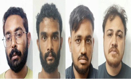 യു​വ​തി​യി​ല്‍നി​ന്ന് അരക്കോടി തട്ടിയ നാലുപേര്‍ പിടിയില്‍