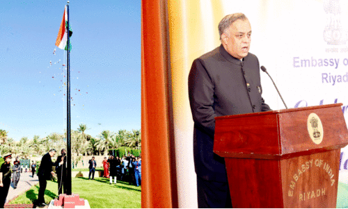 സ്വാ​ത​ന്ത്ര്യ​ദി​നം ആ​ഘോ​ഷി​ച്ച്​ സൗ​ദിയി​ലെ ഇ​ന്ത്യ​ൻ സ​മൂ​ഹം.