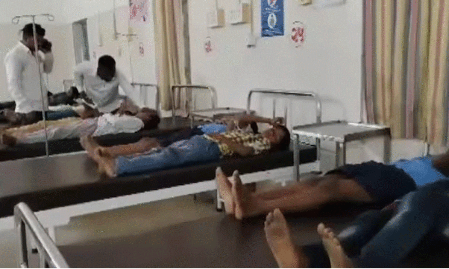 students hospitalised after eating biscuits