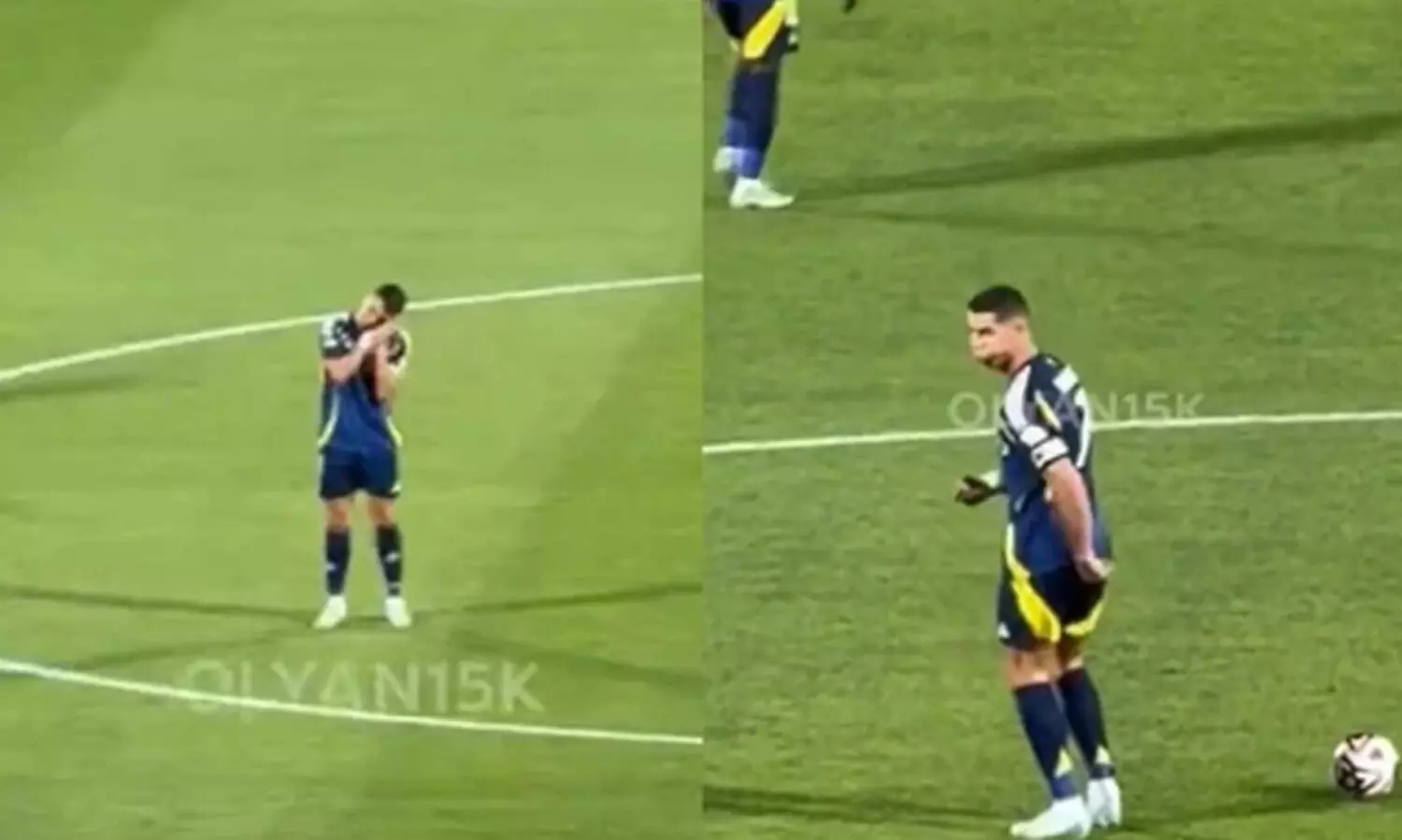 17 മിനിറ്റിനിടെ നാലു ഗോളുകൾ! ക്രിസ്റ്റ്യാനോക്ക് സഹിച്ചില്ല, സഹതാരങ്ങളോട് അശ്ലീല ആംഗ്യം; വിവാദം