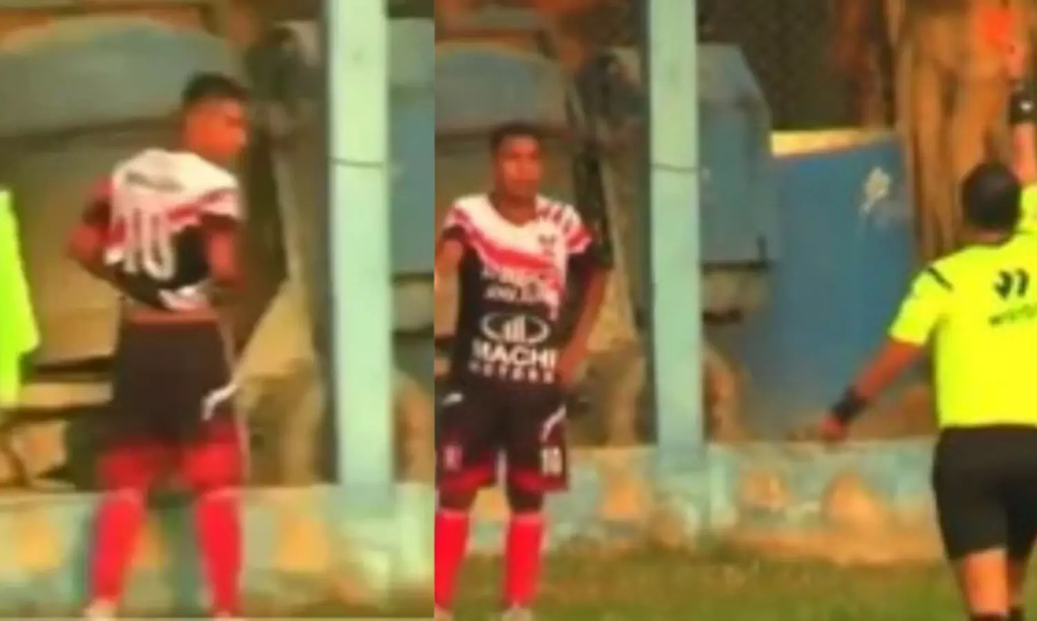 ഇതിലും വലിയൊരു നാണക്കേട് ഇല്ല! ഫുട്ബാൾ മത്സരത്തിനിടെ ഗ്രൗണ്ടിൽ മൂത്രമൊഴിച്ചു; താരത്തിന് ചുവപ്പ് കാർഡ് -വിഡിയോ