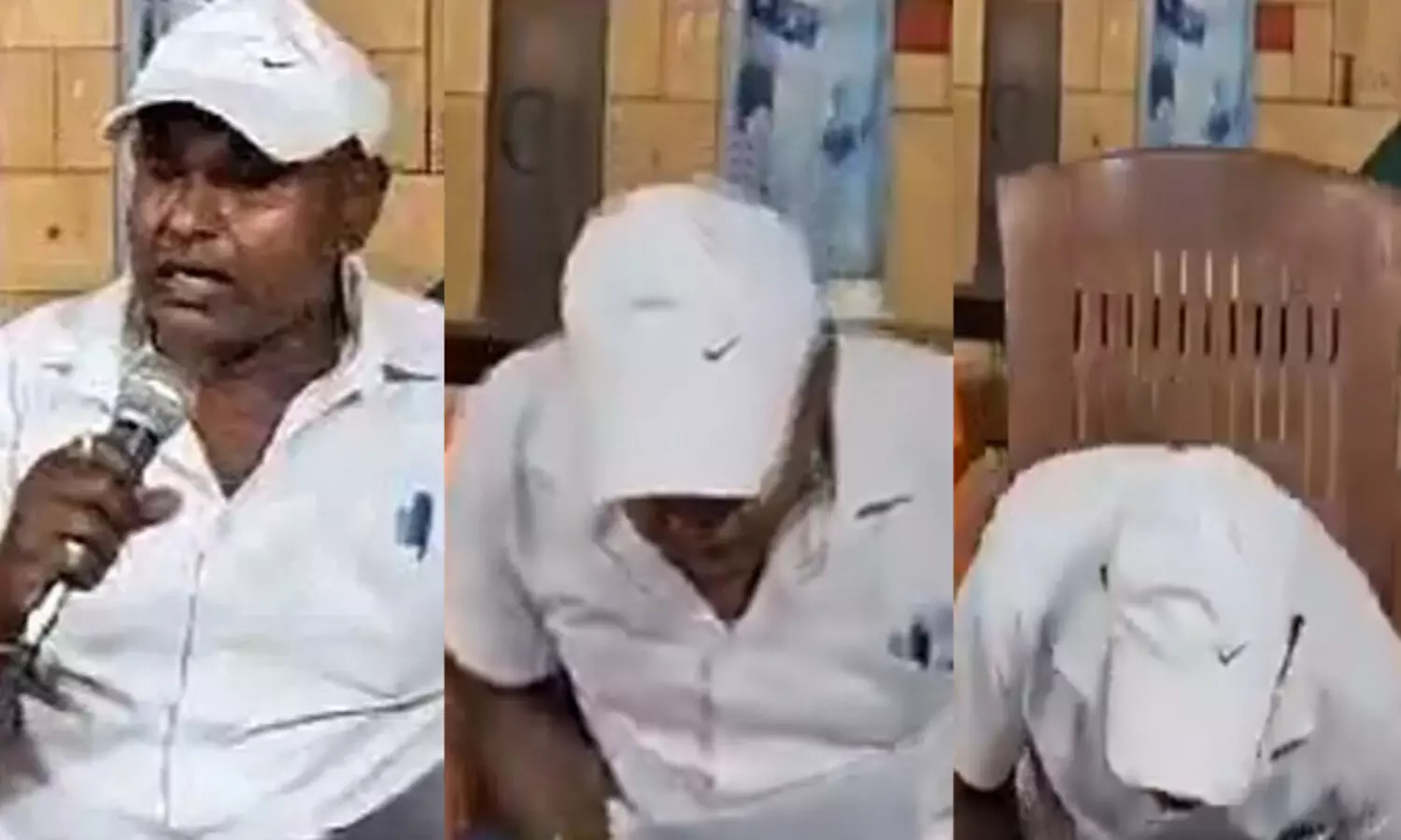 ദലിത് നേതാവ് വാർത്ത സമ്മേളനത്തിനിടെ കുഴഞ്ഞുവീണ് മരിച്ചു -വിഡിയോ