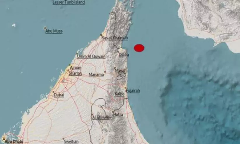 ഭൂ​ച​ല​ന​ത്തി​ന്‍റെ പ്ര​ഭ​വ​സ്ഥാ​നം