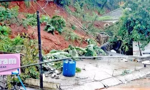 Vythiri bus stand collapsed in 2018 flood