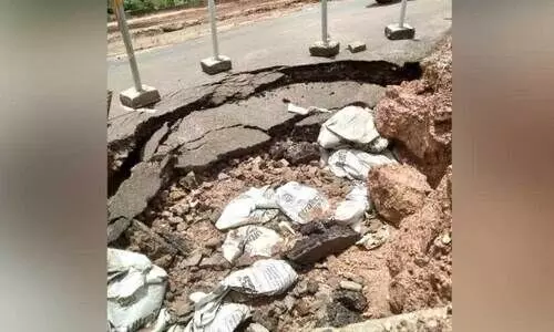 Road collapse