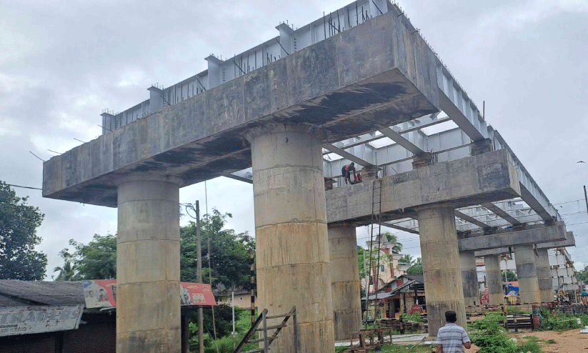 ഇരവിപുരം റെയിൽവേ മേൽപ്പാലം നിർമാണം അന്തിമഘട്ടത്തിലേക്ക്