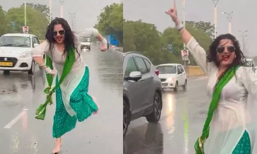 ചീറിപ്പായുന്ന വാഹനങ്ങൾക്കിടെ നടുറോഡിൽ നൃത്തം ചെയ്തു; വൈറൽ യുവതിയെ തേടി യു.പി പൊലീസ്