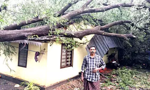 കോട്ടയം ജില്ലയിൽ വ്യാപക നാശനഷ്ടം; വീശിയടിച്ച്​ കാറ്റ്​