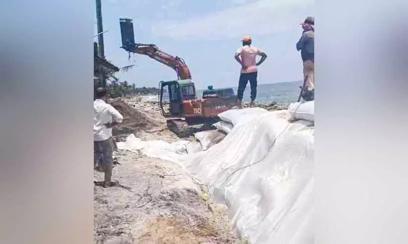sea wall construction