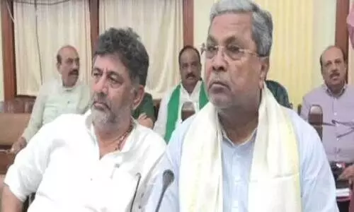 Chief Minister Siddaramaiah and Deputy Chief Minister D.K. Shiva Kumar
