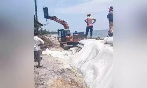 sea wall construction