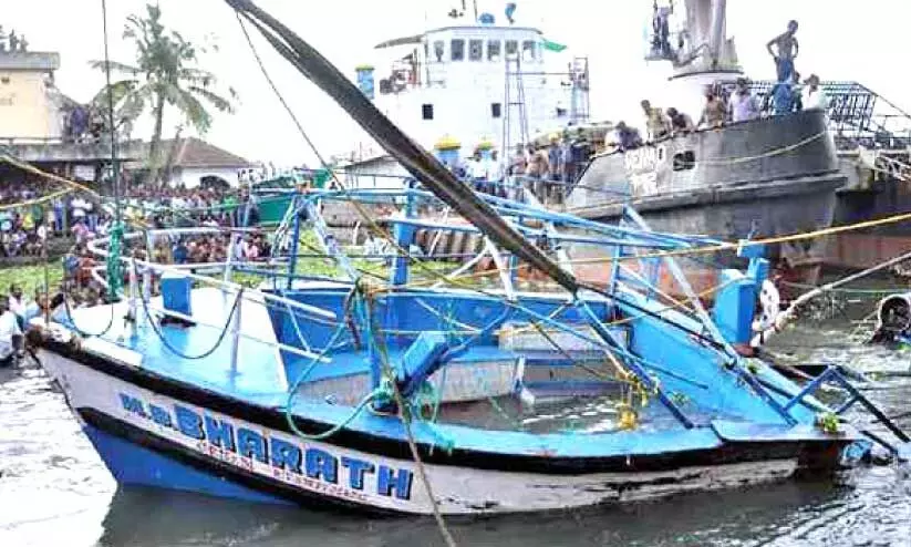 Boat wrecked in Fort Kochi boat tragedy