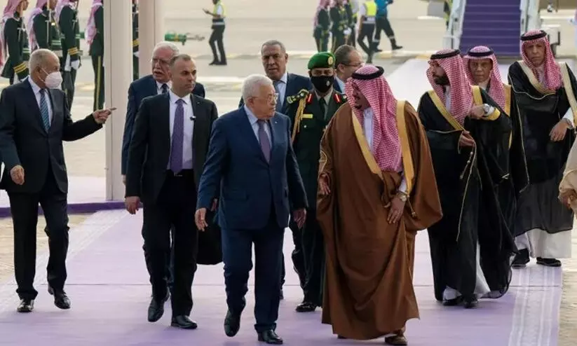 ഫലസ്​തീൻ പ്രസിഡൻറ്​ റിയാദിൽ; ഉന്നതരുമായി കൂടിക്കാഴ്ച നടത്തും