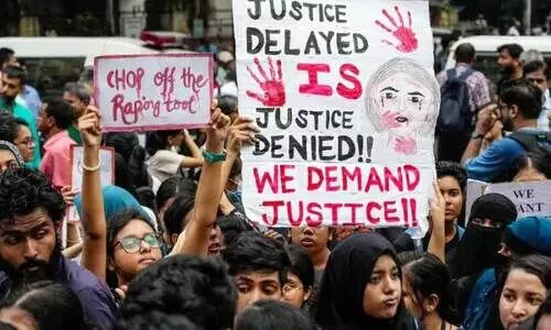 Protest by students and civil rights activists in Kolkata