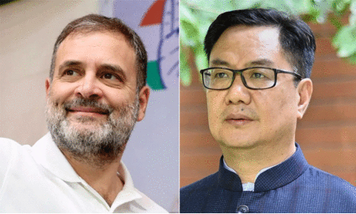 rahul gandhi and kiren rijiju