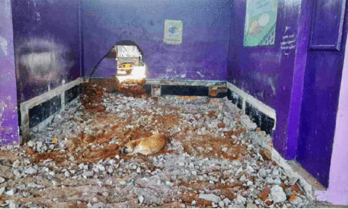 തിരുവമ്പാടി ബസ് സ്റ്റാൻഡ് പഴയ കാത്തിരിപ്പുകേന്ദ്രം പൊളിച്ചു